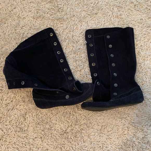 Indah navy suede boots - Picture 2 of 4
